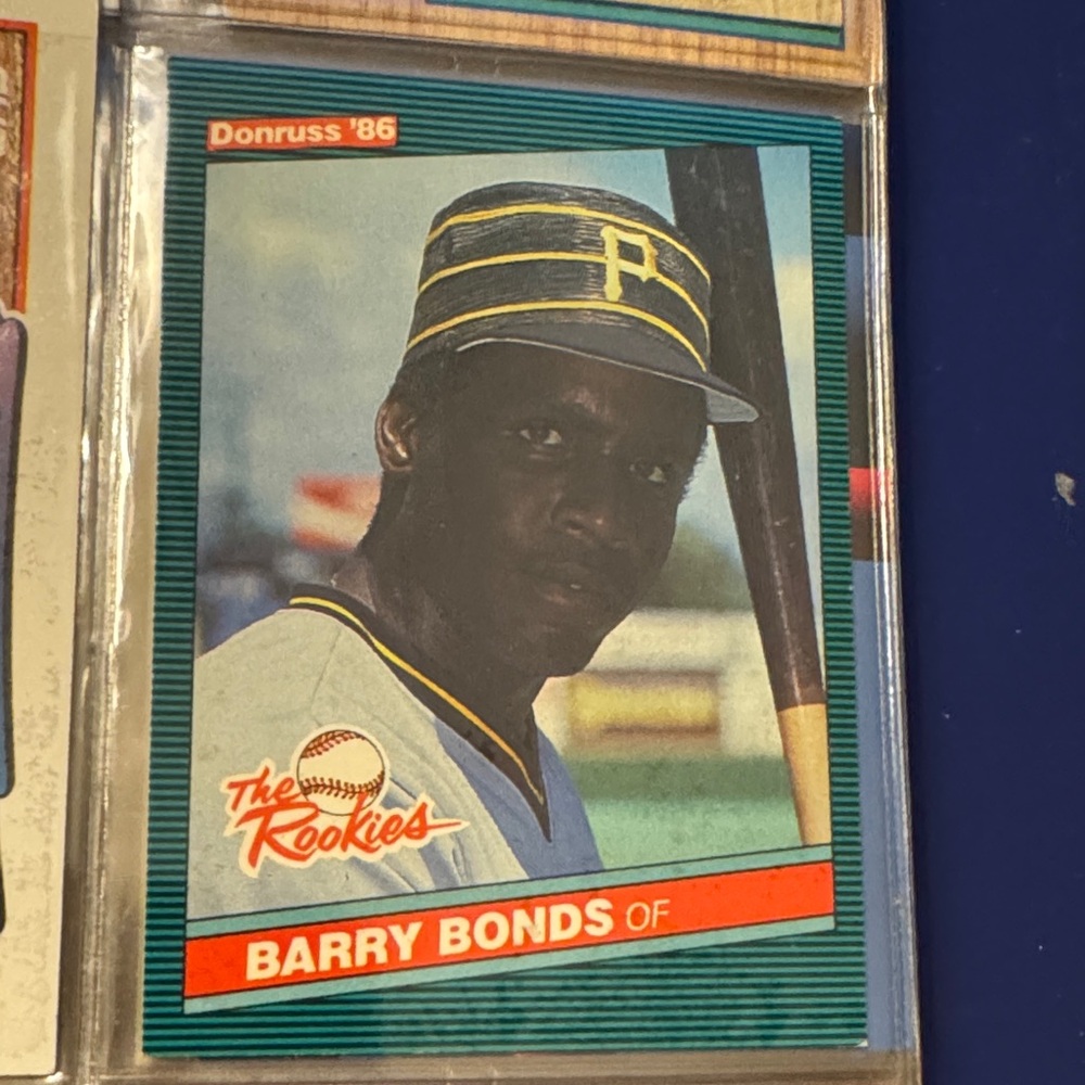 Donruss '86 Barry Bonds Rookie Card